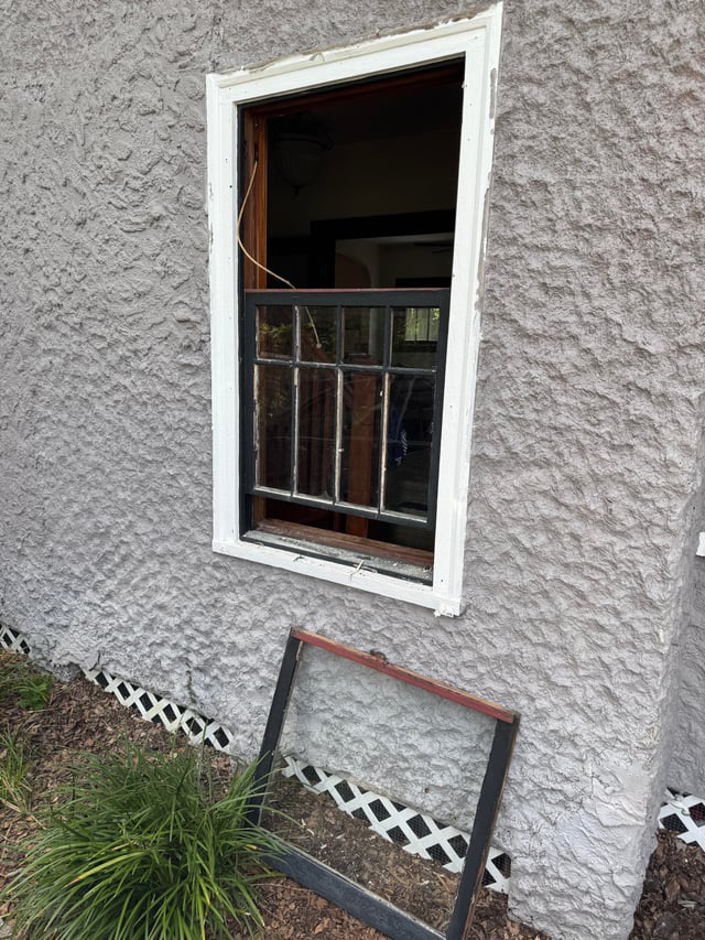 window restoration glazing rot termite damage glass repair sash double hung